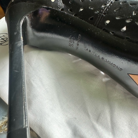 Tabitha Simmons Gold Tipped Toe Pumps - Picture 5 of 7